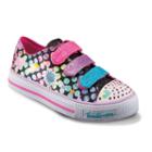 Skechers Twinkle Toes Shuffles Poppin Girls' Light-up Sneakers, Size: 13, Lt Brown
