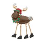 Springy Legs Moose Pin, Women's, Multicolor
