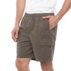 Big & Tall Croft & Barrow&reg; Regular-fit Twill Elastic Cargo Shorts, Men's, Size: 48, Brown