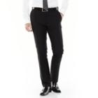 Men's Adolfo Slim-fit Flat-front Black Suit Pants, Size: 30x32