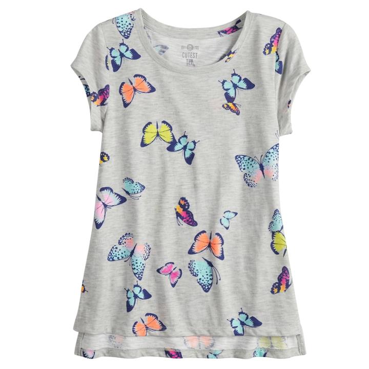 Girls 7-16 & Plus Size So&reg; Core Tee, Size: 12 1/2, Light Grey