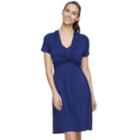 Maternity A:glow Knot Nursing Dress, Women's, Size: L-mat, Drk Purple