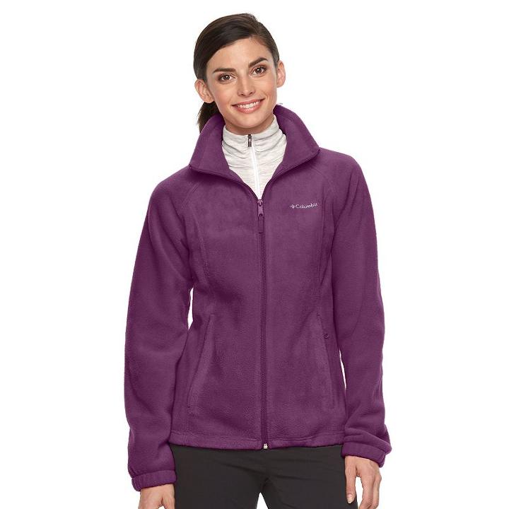 Women's Columbia Three Lakes Fleece Jacket, Size: Xl, Purple Oth
