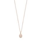 Lc Lauren Conrad 10k Rose Gold 1/7 Carat T.w. Diamond Oval Pendant, Women's, Size: 18, White