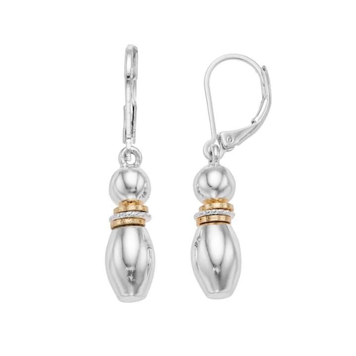 Napier Two Tone Beaded Drop Earrings, Women's, Multicolor