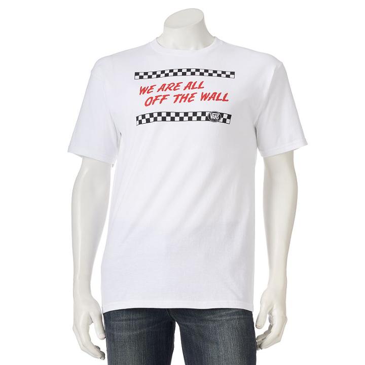 Men's Vans We Are All Off The Wall Tee, Size: Xl, White