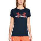 Women's Under Armour Tech Short Sleeve Graphic Tee, Size: Large, Dark Blue