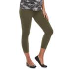 Maternity A:glow Full Belly Panel Capri Leggings, Women's, Size: M-mat, Green