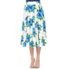 Women's White Mark Midi Skirt, Size: Medium, Brt Blue