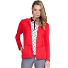 Women's Tail Plush Knit Golf Jacket, Size: Xl, Brt Red