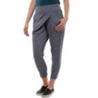 Women's Soybu Revel Crossover Ankle Pants, Size: Large, Blue (navy)