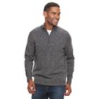 Men's Croft & Barrow&reg; Quarter-zip Sweater, Size: Xl, Black