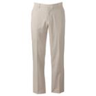 Men's Grand Slam Slim-fit Performance Easy-care Flat-front Pants, Size: 38x29, White