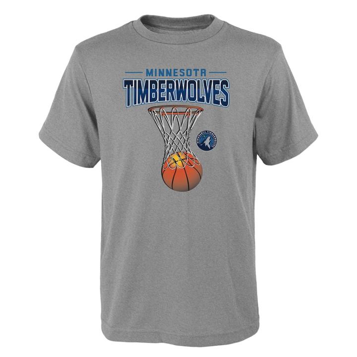Boys 8-20 Minnesota Timberwolves Full Net Tee, Size: M 10-12, Grey