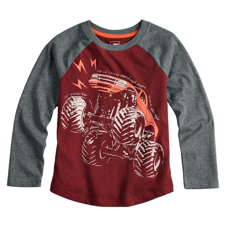 Boys 4-12 Sonoma Goods For Life&trade; Raglan Graphic Tee, Size: 7, Red