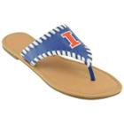 Women's Illinois Fighting Illini Stitched Flip-flops, Size: 10, Blue (navy)