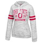 Women's Ohio State Buckeyes Marble Varisty Prep Hoodie, Size: Large, Ovrfl Oth