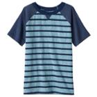 Boys 4-10 Jumping Beans&reg; Striped Raglan Tee, Boy's, Size: 7x, Turquoise/blue (turq/aqua)