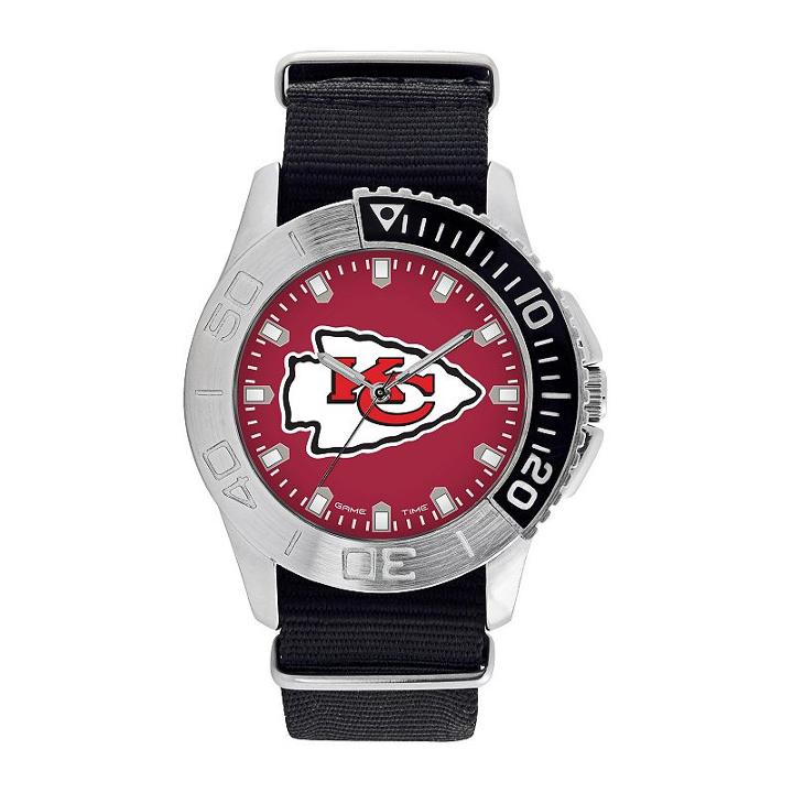 Game Time, Men's Kansas City Chiefs Starter Watch, Black