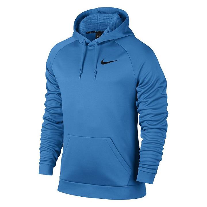 Men's Nike Therma Training Hoodie, Size: Large, Brt Blue