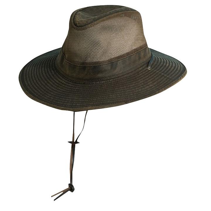 Big-brim Supplex Weathered Safari Hat - Men, Size: Xxl, Brown