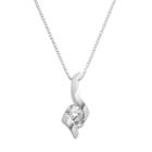 Sirena Collection 14k White Gold 1/2-ct. T.w. Diamond Pendant, Women's, Yellow