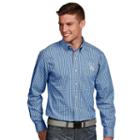 Men's Antigua Los Angeles Dodgers Associate Plaid Button-down Shirt, Size: Large, Blue