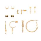 Mudd&reg; Owl Eyes, Crescent, Star Cluster & Arrow Earring Set, Women's, Multicolor