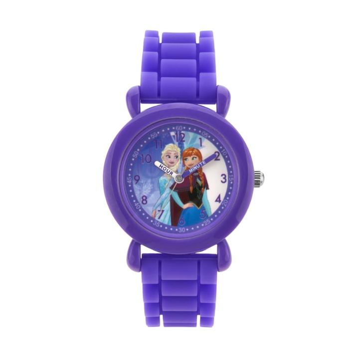 Disney's Frozen Elsa & Anna Kids' Time Teacher Watch, Girl's, Size: Medium, Purple