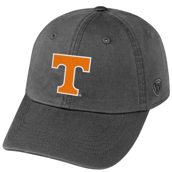 Youth Top Of The World Tennessee Volunteers Crew Baseball Cap, Men's, Grey (charcoal)