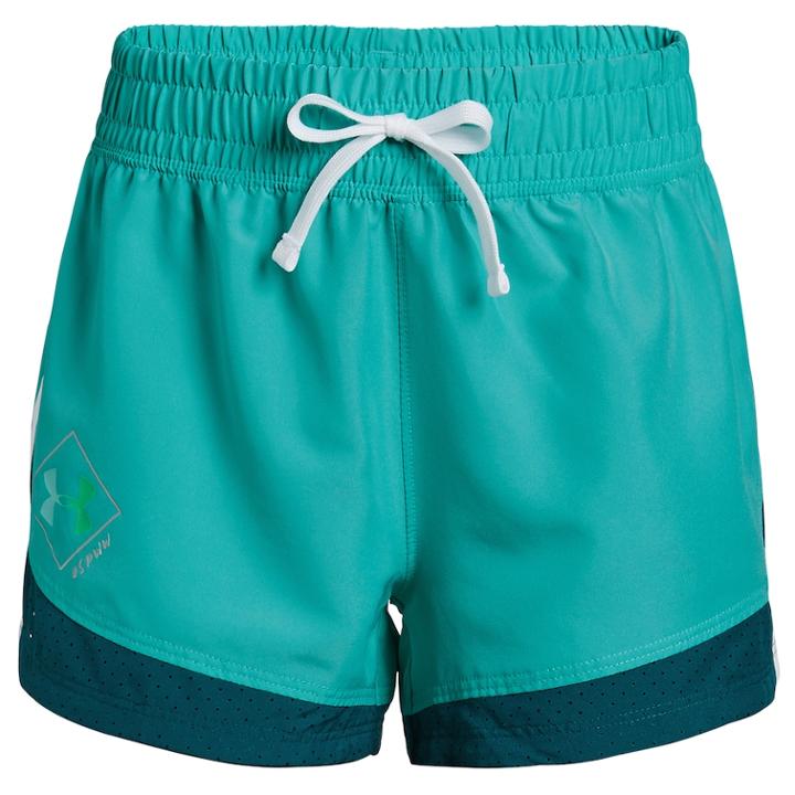 Girls 7-16 Under Armour She Plays We Win Run Shorts, Size: Medium, Purple