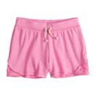 Girls 7-16 So&reg; Crochet Trim Shorts, Size: 7-8, Brt Pink
