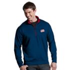 Men's Antigua New England Revolution Leader 1/4-zip Pullover, Size: Large, Blue Other