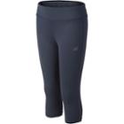 Girls 7-16 New Balance Sueded Jersey Performance Capri Tights, Size: 16, Grey Other