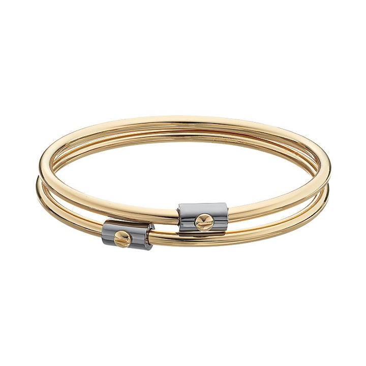 Reed Two Tone Bangle Bracelet Set, Women's, Ovrfl Oth