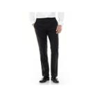 Men's Marc Anthony Modern-fit Flat-front Wool Black Tuxedo Pants, Size: 32x30