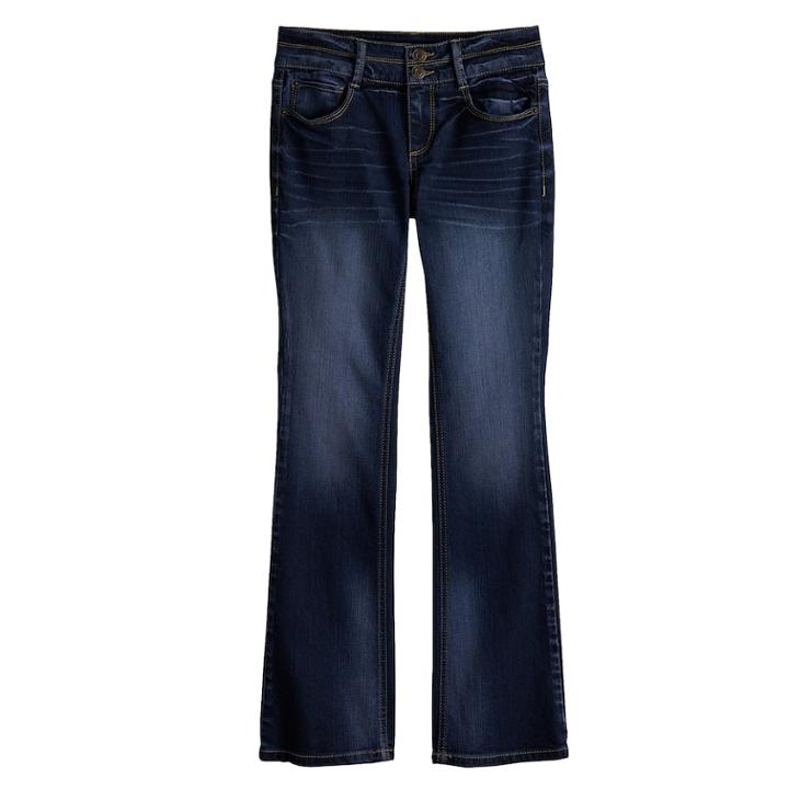Girls 7-16 & Plus Size Mudd&reg; Boot Cut Jeans, Size: 12, Blue