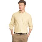 Big & Tall Izod Essential Classic-fit Solid Poplin Button-down Shirt, Men's, Size: L Tall, Drk Yellow