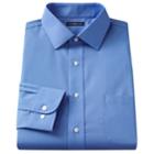 Men's Croft & Barrow&reg; Classic-fit Easy Care Solid Spread-collar Dress Shirt, Size: 17-32/33, Blue (navy)