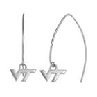Dayna U Virginia Tech Hokies Sterling Silver Hook Earrings, Women's, Grey