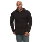 Big & Tall Apt. 9&reg; Slubbed Pullover Hoodie, Men's, Size: L Tall, Black
