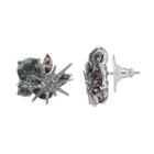 Simply Vera Vera Wang Nickel Free Starburst Stone Cluster Stud Earrings, Women's, Blue