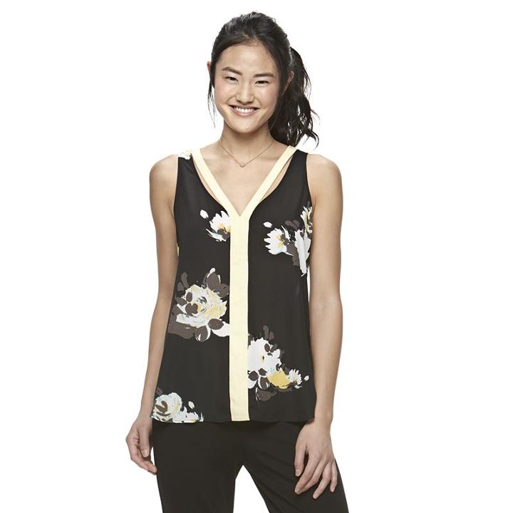 Juniors' Candie's&reg; Double V Tank, Girl's, Size: Small, White Oth