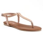 Apt. 9&reg; Women's Kiki Silhouette Thong Sandals, Size: Large, Lt Beige