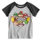 Toddler Boy Jumping Beans&reg; Super Mario Bros. Raglan Graphic Tee, Size: 3t, Med Grey