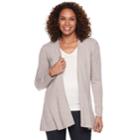 Women's Napa Valley Open-front Swing Cardigan, Size: Large, White