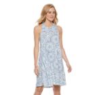 Sonoma Goods For Life, Women's &trade; Print Racerback Tank Dress, Size: Large, Blue