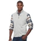 Men's Croft & Barrow&reg; Classic-fit Outdoor Fleece Vest, Size: Xxl, Med Grey