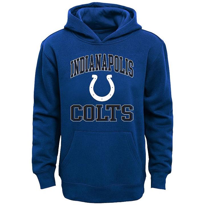 Boys 8-20 Indianapolis Colts Fleece Hoodie, Boy's, Size: S(8), Blue
