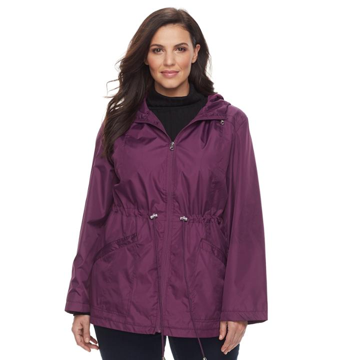 Plus Size D.e.t.a.i.l.s Packable Parka, Women's, Size: 1xl, Red